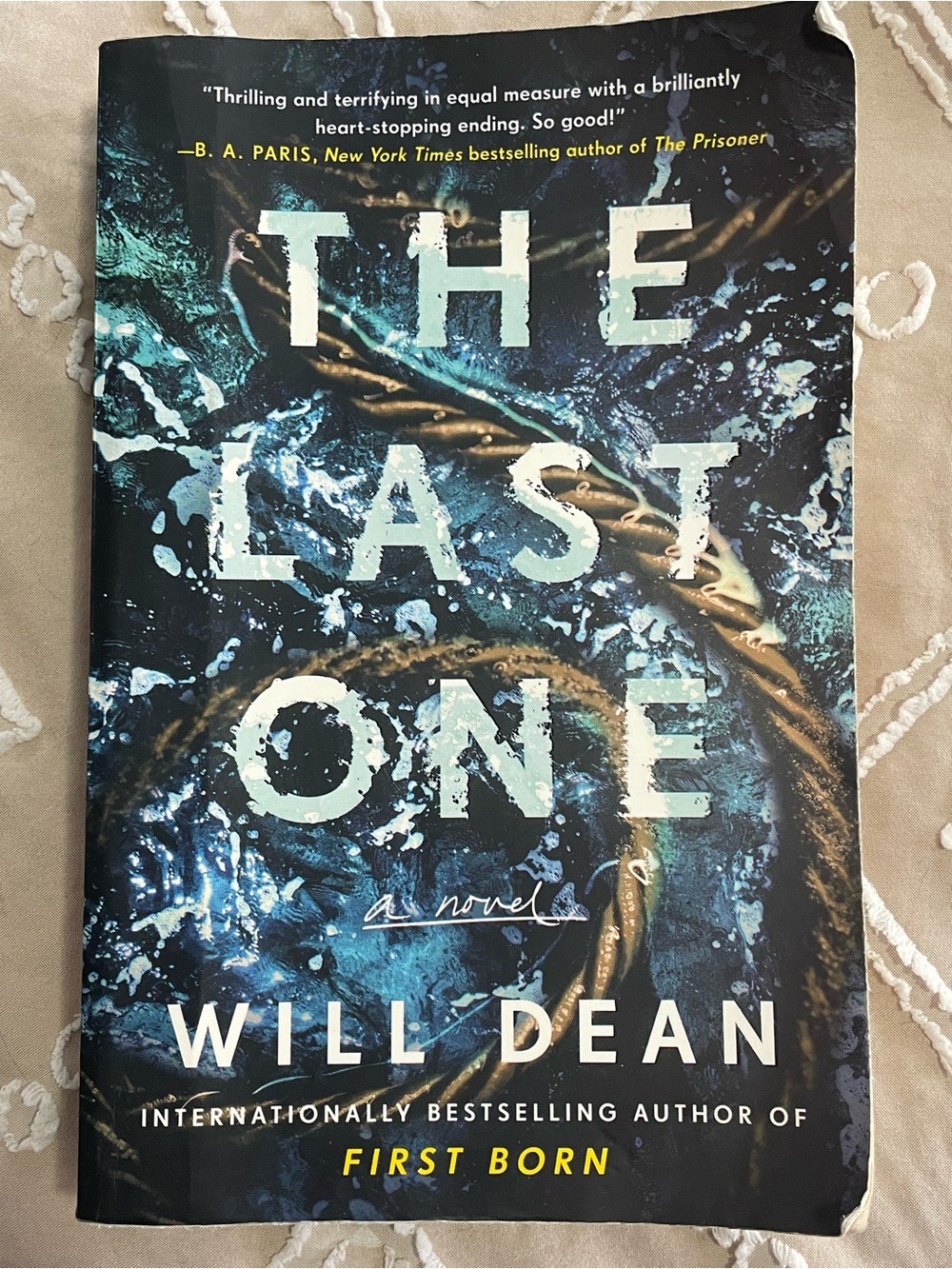 'The Last One' paperback novel by Will Dean mystery thriller
